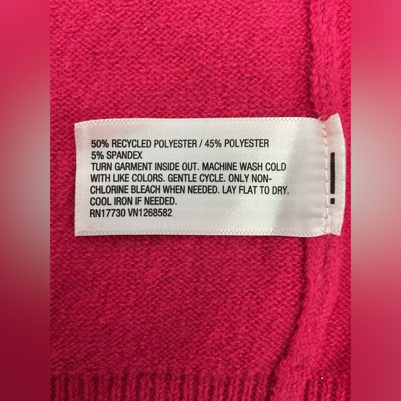 NWT a new day Bright Pink Button-Up Cardigan - Picture 4 of 7